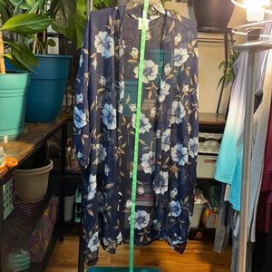 Sheer floral cover up